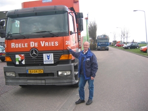 Jan met wagen 25 vlak voor vertrek